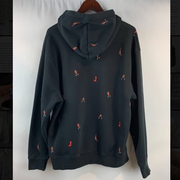 Nike Jordan Jumpman Screen-Printed Black Hoodie - Picture 6 of 7